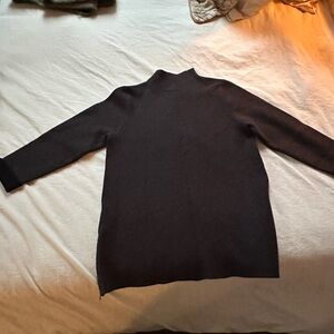 Nanette Lepore Black Mock  Turtleneck Sweater